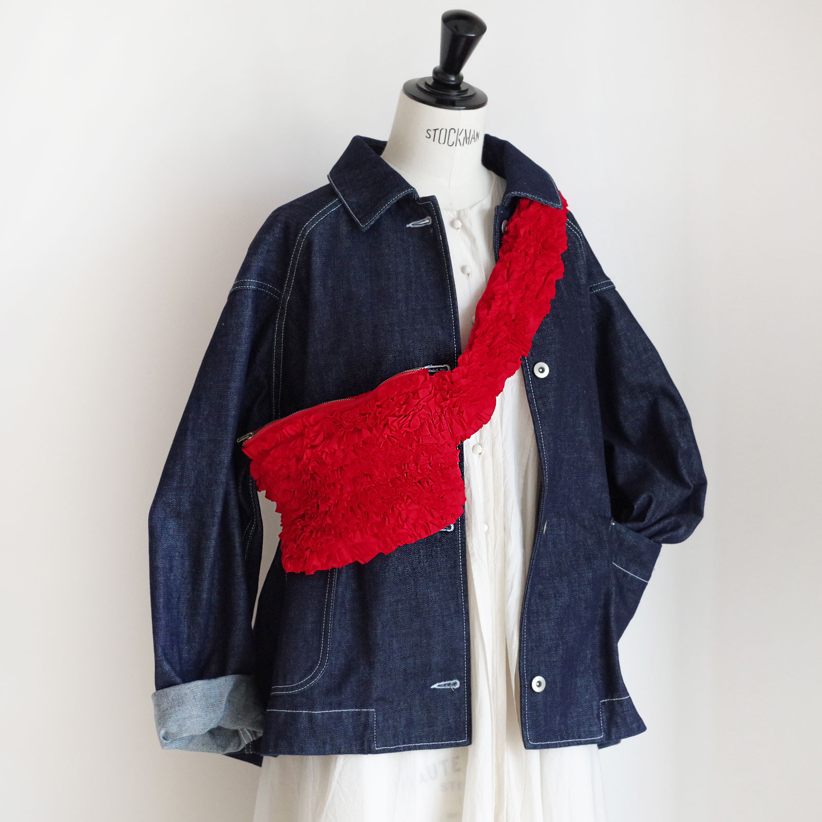 R&D.M.Co- ������ɥޥ󥺥ơ��顼 : GARMENT DYE TYPEWRITER FRILL BODY BAG �ܥǥ��Хå�