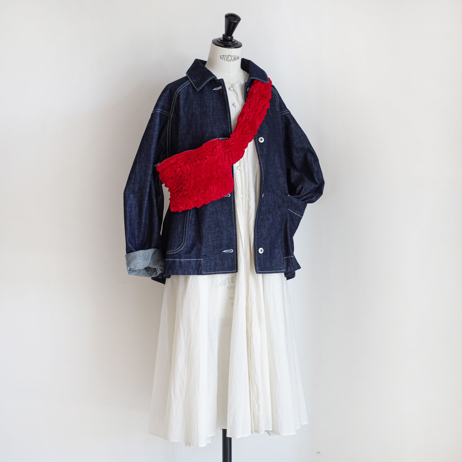 R&D.M.Co- ������ɥޥ󥺥ơ��顼 : GARMENT DYE TYPEWRITER FRILL BODY BAG �ܥǥ��Хå�