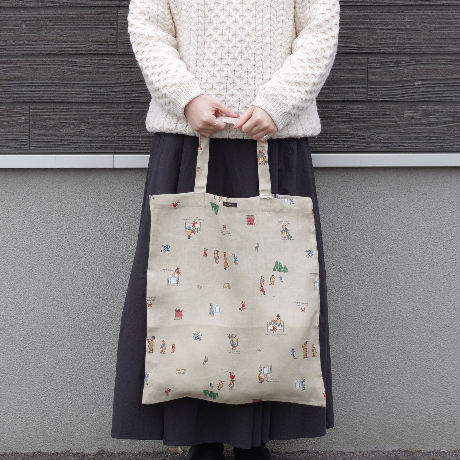 R&D.M.Co- ������ɥޥ󥺥ơ��顼 : BROWN BEARS TOTE BAG �ȡ��ȥХå�