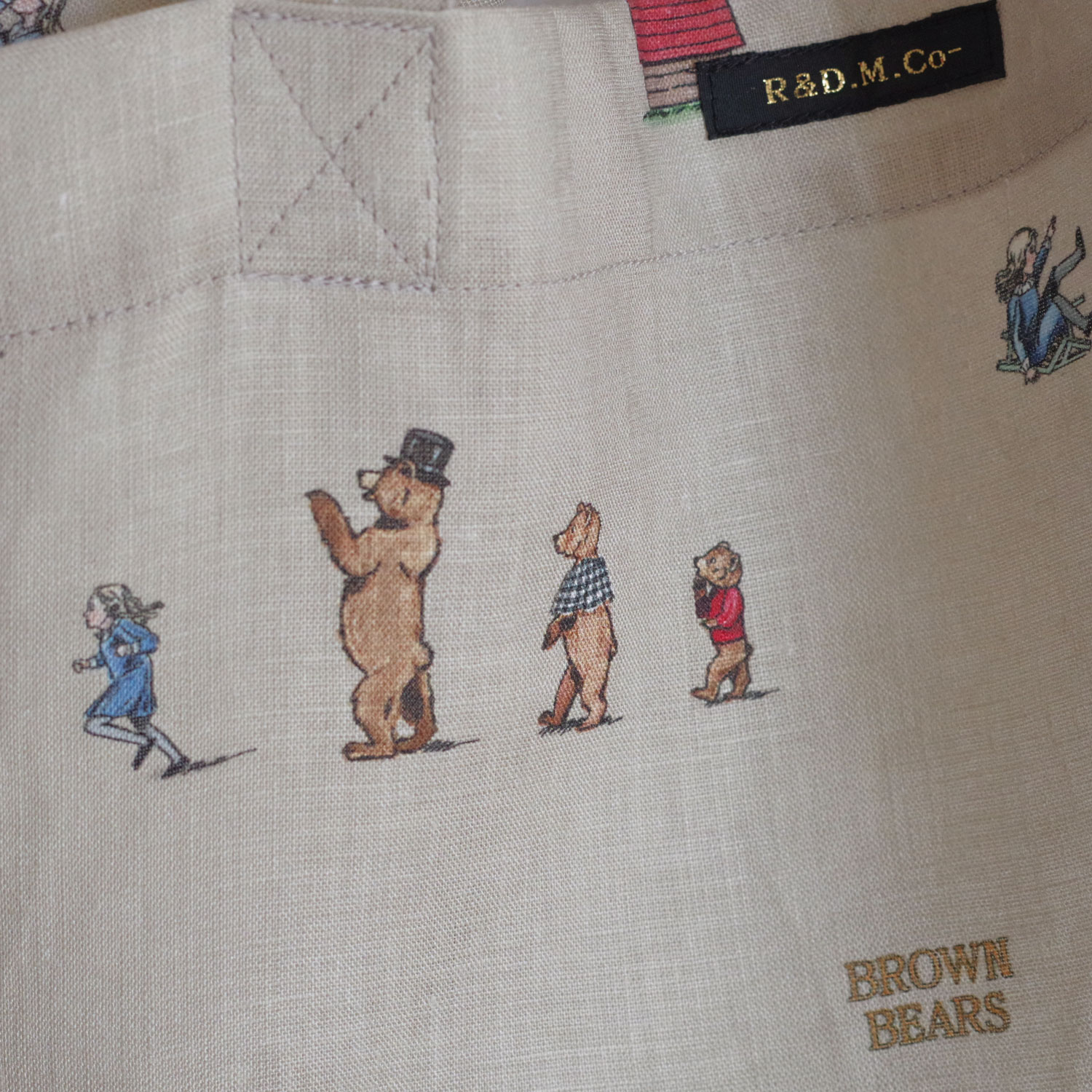 R&D.M.Co- ������ɥޥ󥺥ơ��顼 : BROWN BEARS TOTE BAG �ȡ��ȥХå�