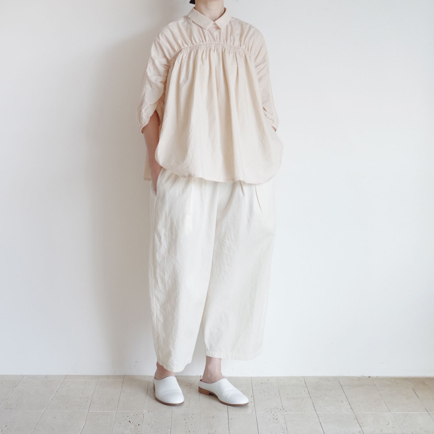 kijinokanosei �����Υ��Υ����� : shirring blouse ���㡼��󥰥֥饦��