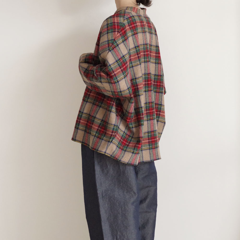 R&D.M.Co- ������ɥޥ󥺥ơ��顼 : WOOL TARTAN CHECK BUGGY SHIRT �Х��������