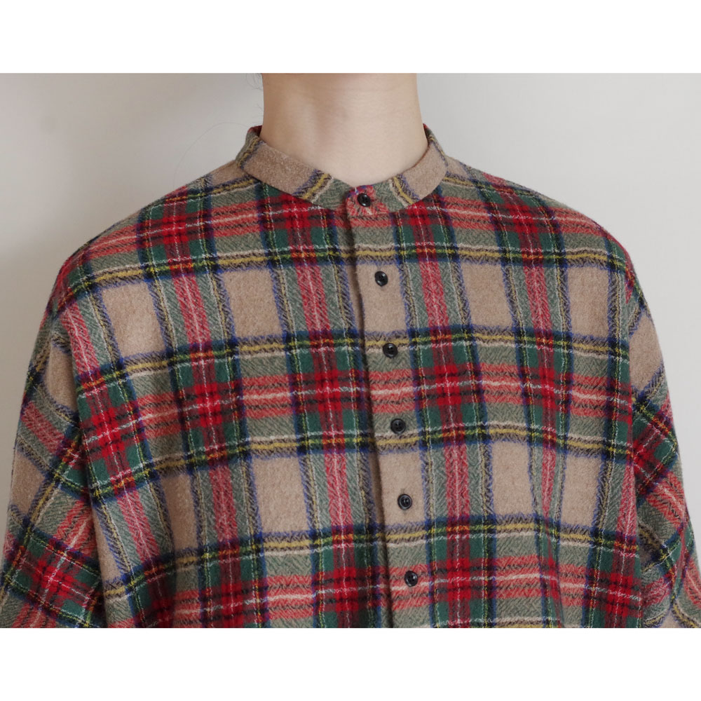 R&D.M.Co- ������ɥޥ󥺥ơ��顼 : WOOL TARTAN CHECK BUGGY SHIRT �Х��������