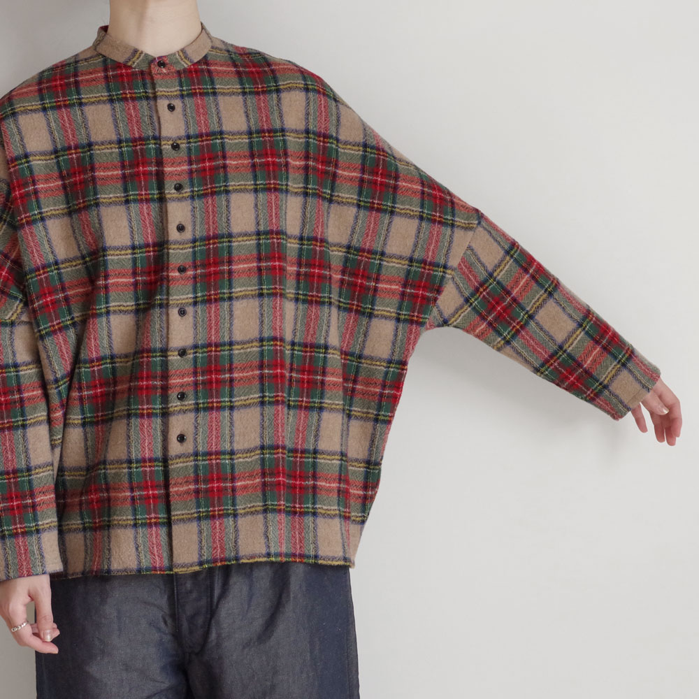 R&D.M.Co- ������ɥޥ󥺥ơ��顼 : WOOL TARTAN CHECK BUGGY SHIRT �Х��������