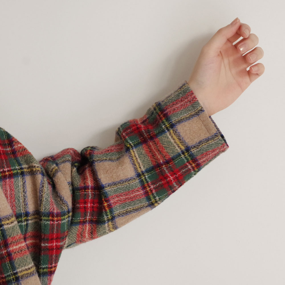 R&D.M.Co- ������ɥޥ󥺥ơ��顼 : WOOL TARTAN CHECK BUGGY SHIRT �Х��������