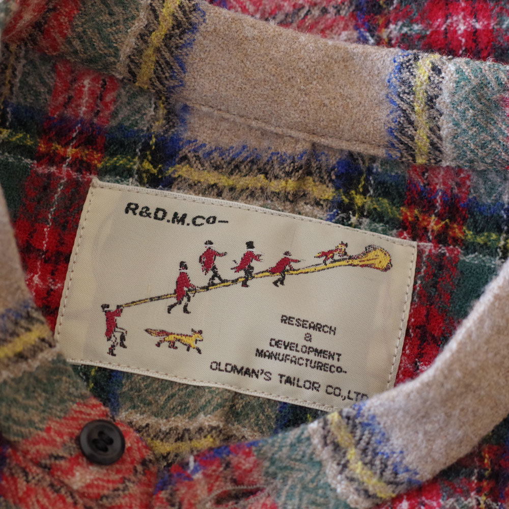 R&D.M.Co- ������ɥޥ󥺥ơ��顼 : WOOL TARTAN CHECK BUGGY SHIRT �Х��������