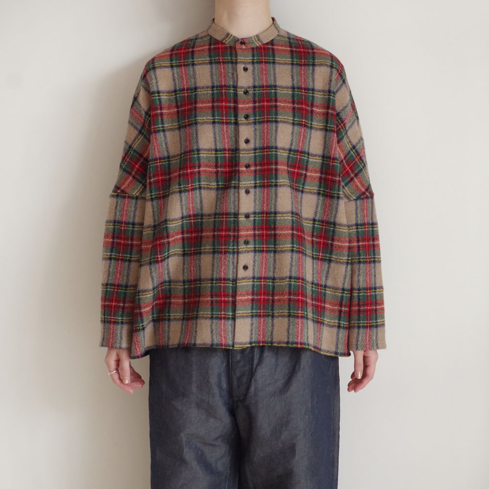 R&D.M.Co- オールドマンズテーラー : WOOL TARTAN CHECK BUGGY SHIRT