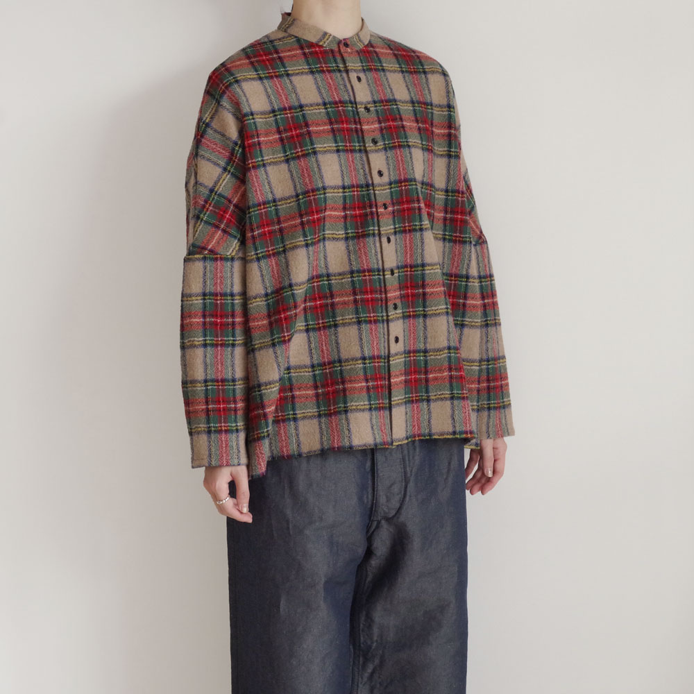 R&D.M.Co- ������ɥޥ󥺥ơ��顼 : WOOL TARTAN CHECK BUGGY SHIRT �Х��������
