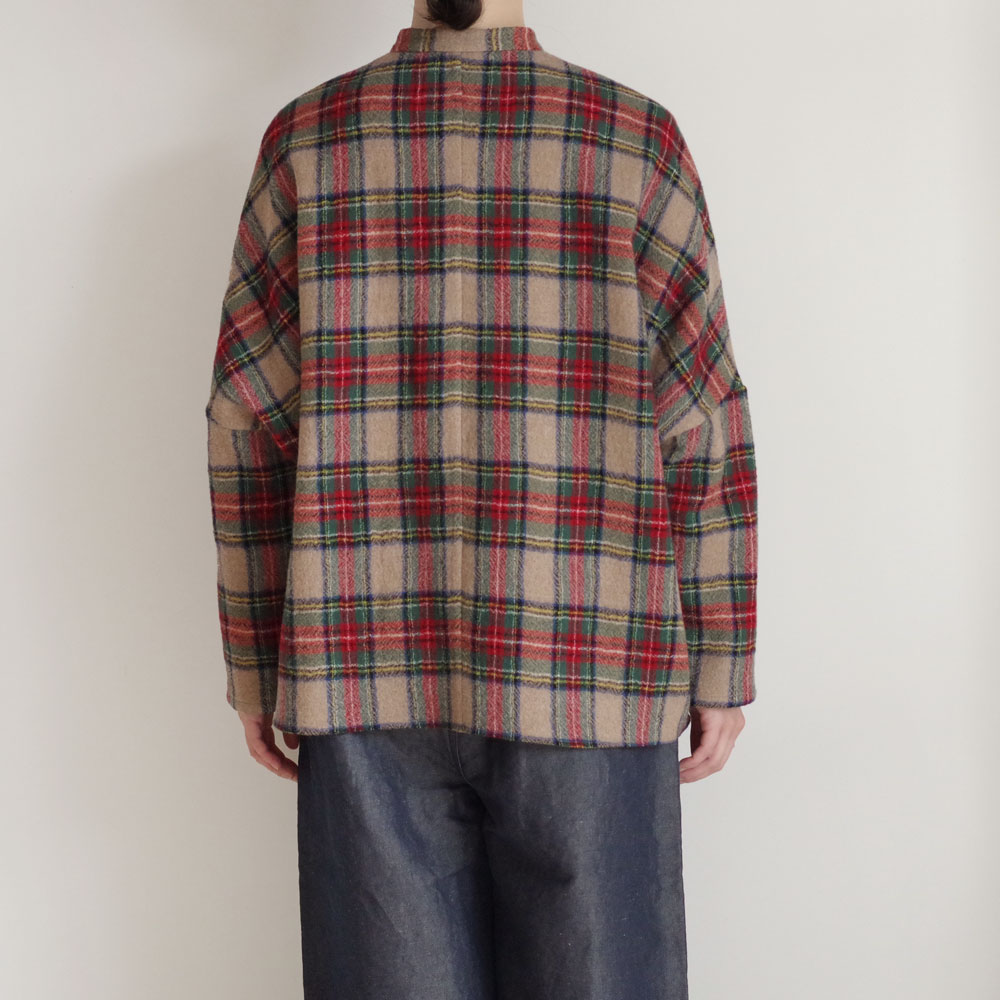 R&D.M.Co- ������ɥޥ󥺥ơ��顼 : WOOL TARTAN CHECK BUGGY SHIRT �Х��������