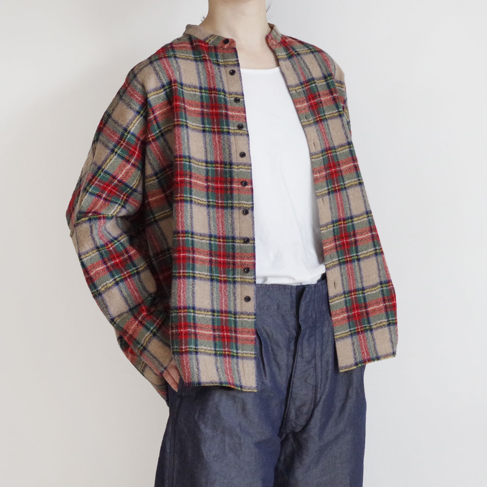 R&D.M.Co- ������ɥޥ󥺥ơ��顼 : WOOL TARTAN CHECK BUGGY SHIRT �Х��������