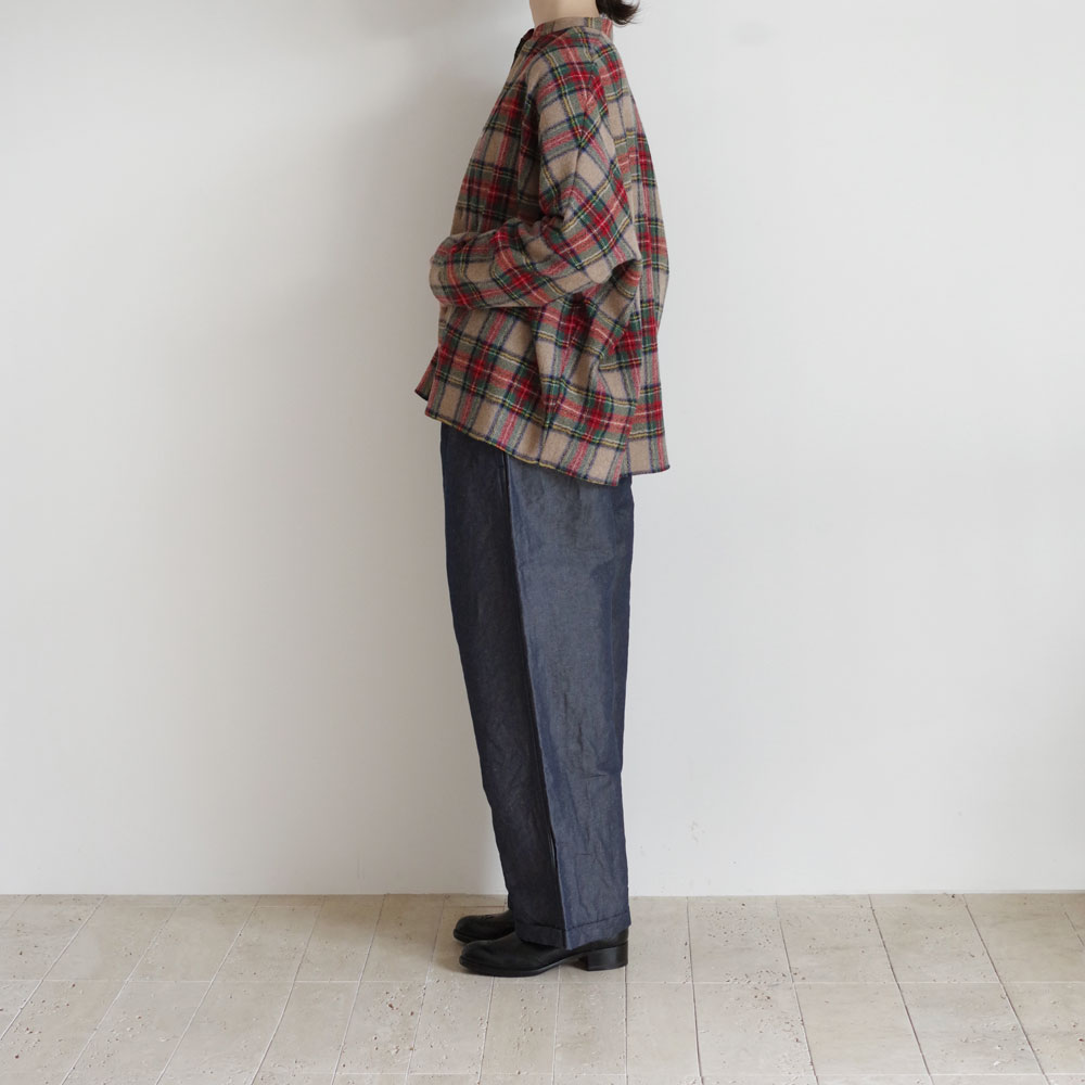 R&D.M.Co- ������ɥޥ󥺥ơ��顼 : WOOL TARTAN CHECK BUGGY SHIRT �Х��������