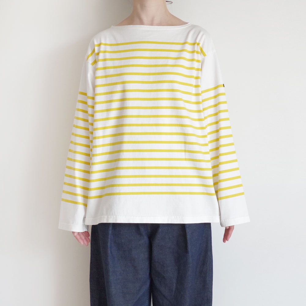 最終価格 outil TORICOT AAST バスクシャツSIZE2 outil ウティ : TORICOT AAST バスクシャツ (TOMATO/OFF) | Tops