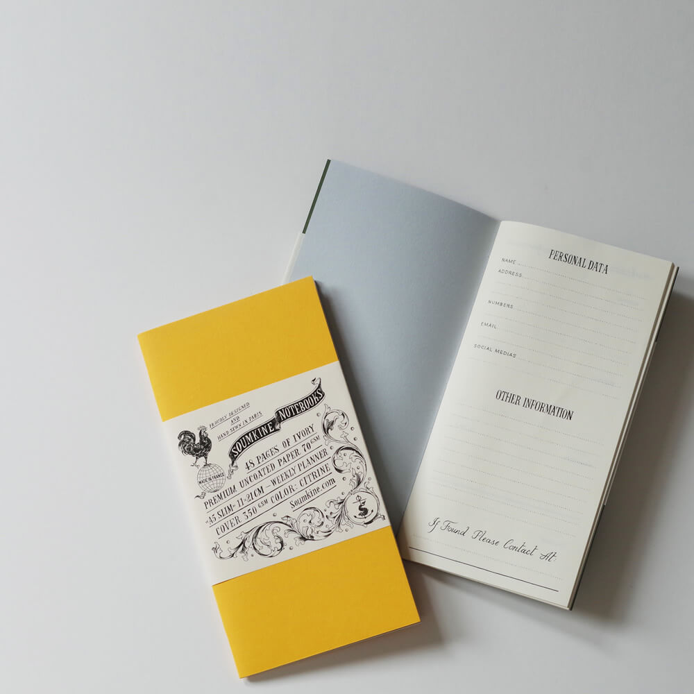 ७ SOUMKINE  A5 SLIM WEEKLY PLANNER NOTEBOOKS ꡼ץʡΡ