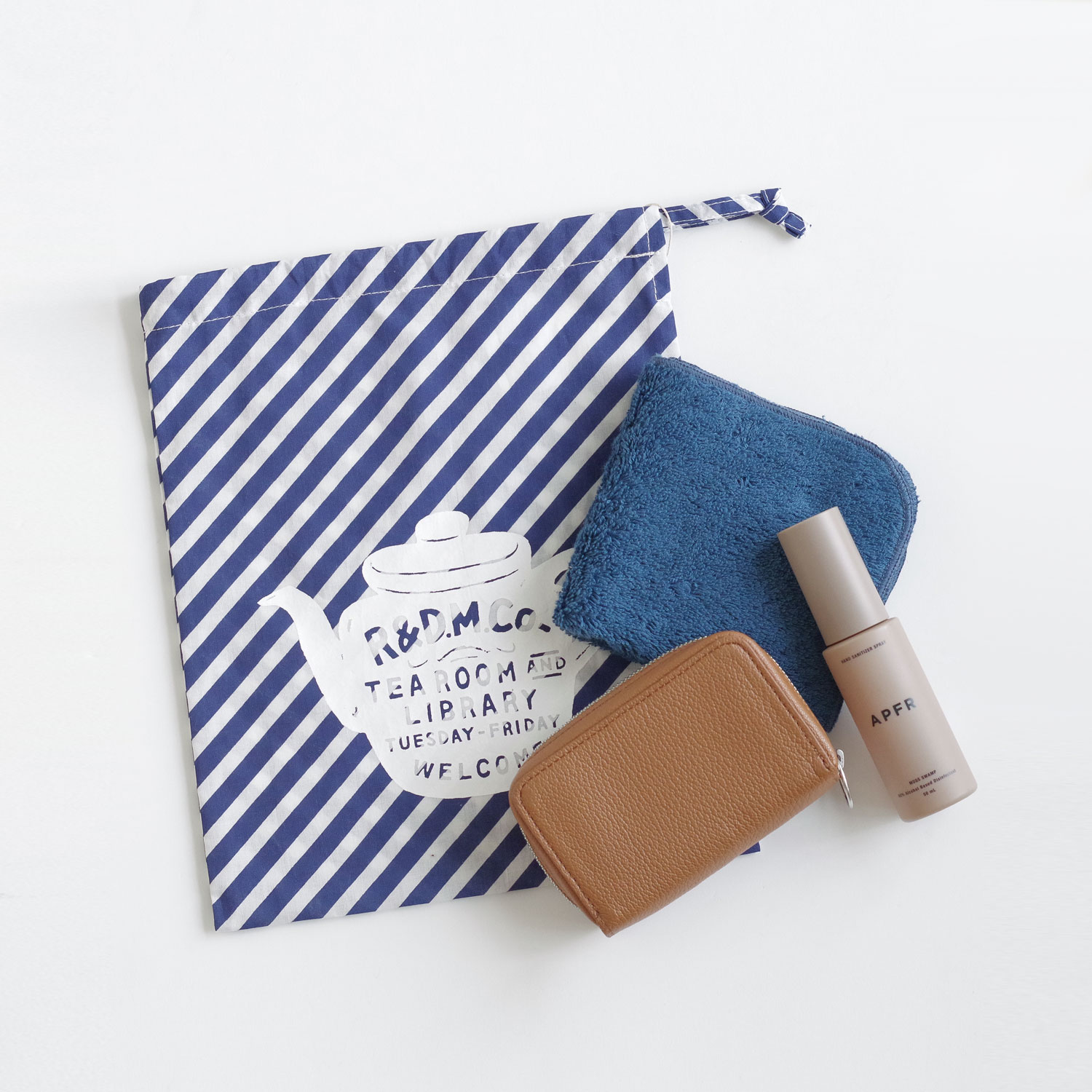 R&D.M.Co- ������ɥޥ󥺥ơ��顼 : RAINY STRIPE DRAWSTRING BAG(S)