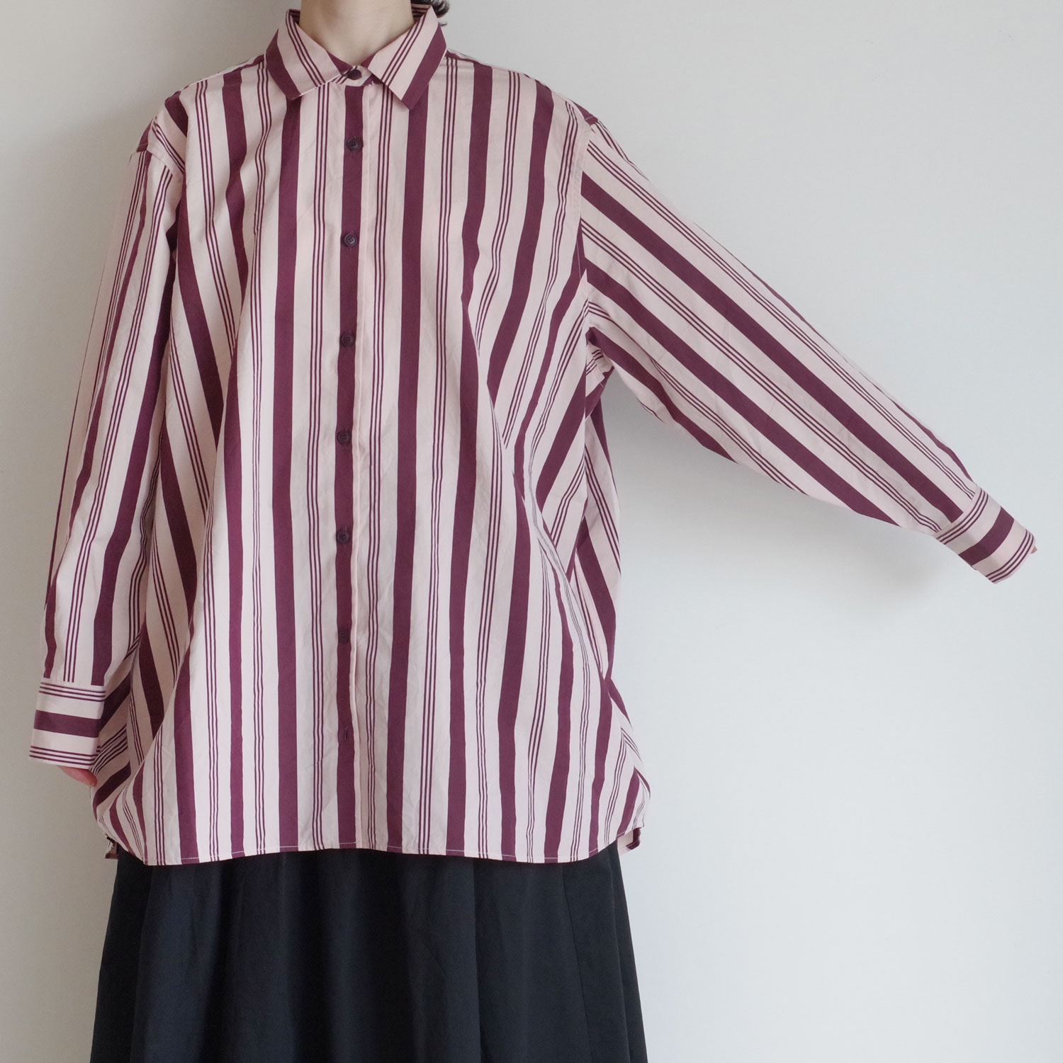 CASEY CASEY ���������������� �� PI SHIRT - CARD STRIPE ���ȥ饤�ץ����