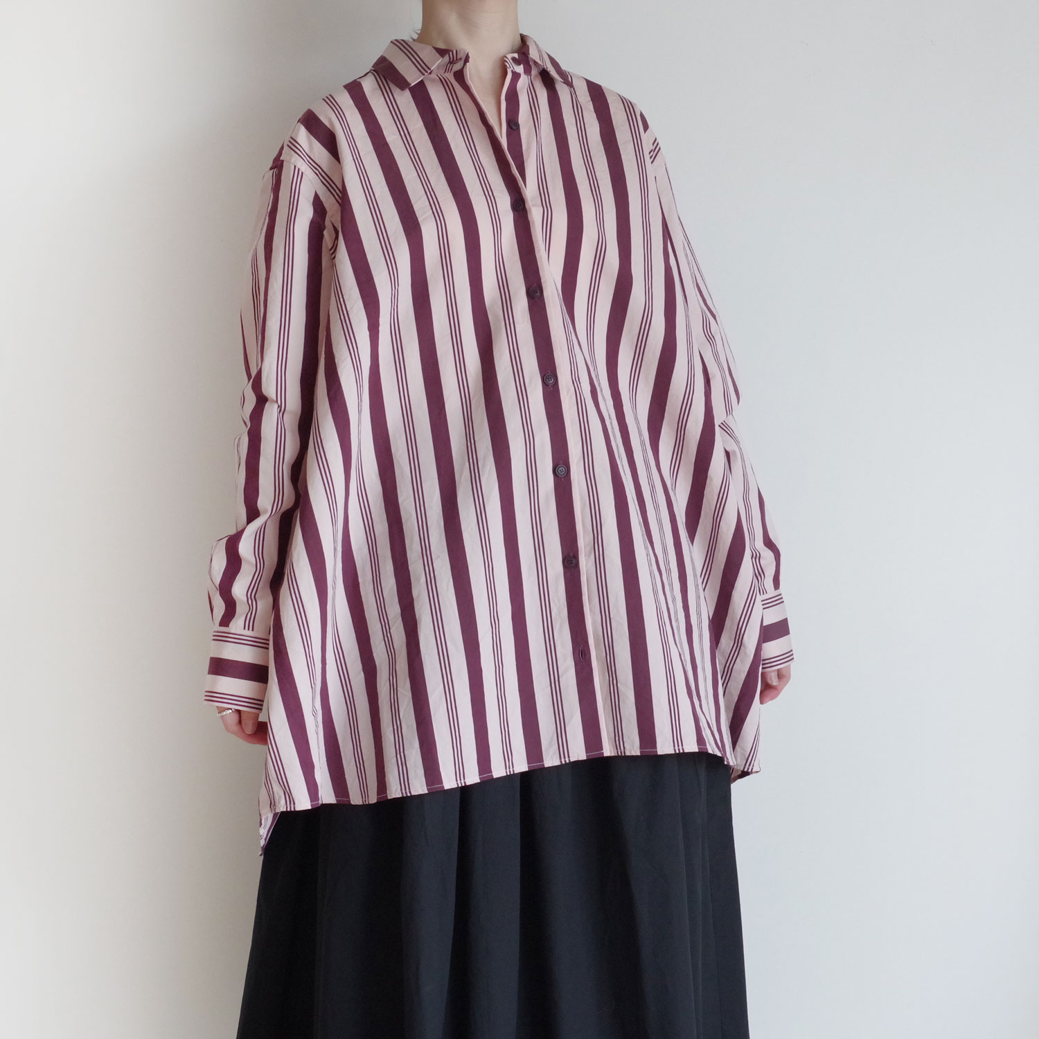 CASEY CASEY ���������������� �� PI SHIRT - CARD STRIPE ���ȥ饤�ץ����