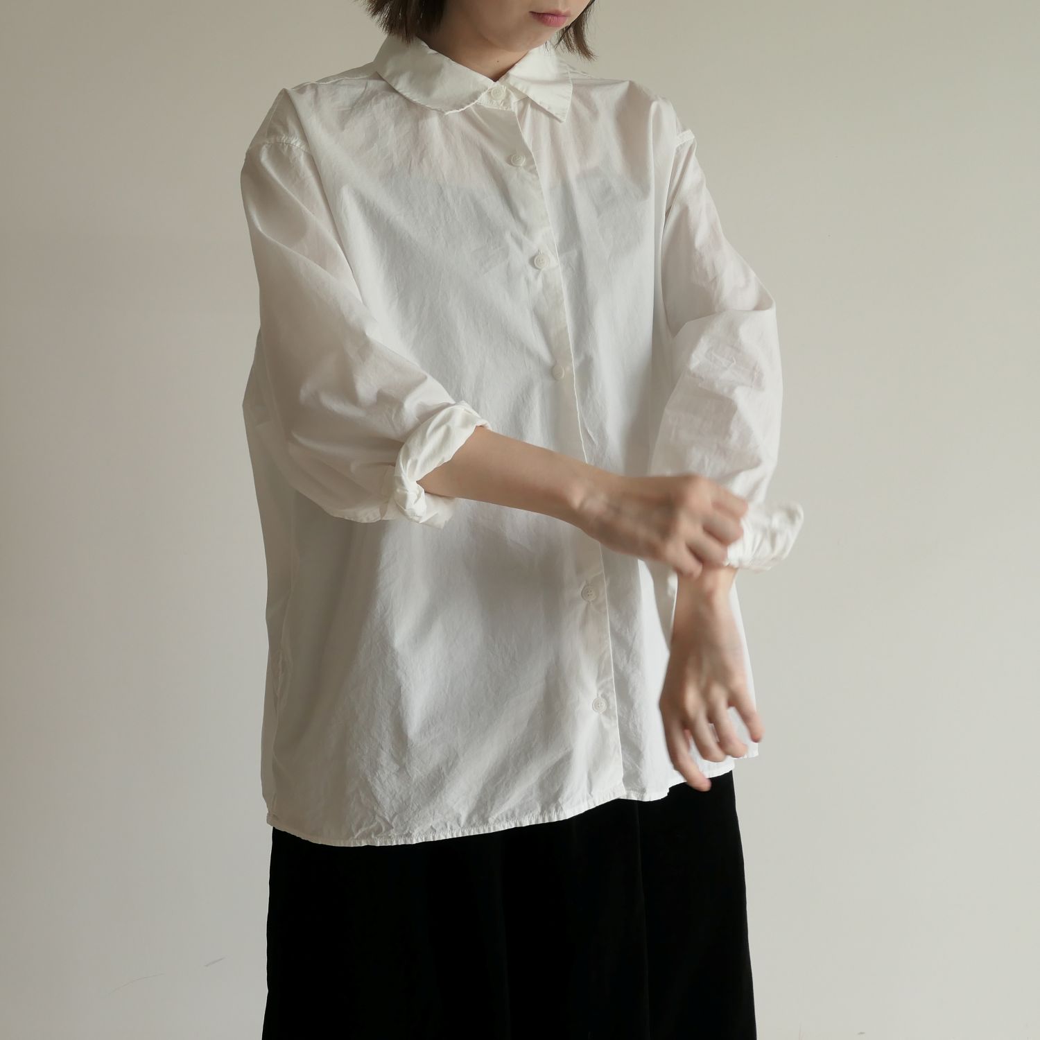 �������� ��������  CASEY CASEY��NAOMI SHIRT ����� ��WHITE��