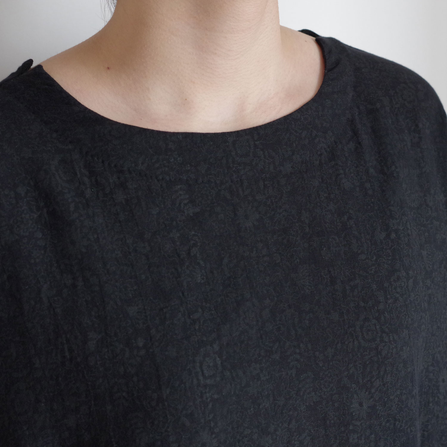 AODRESS �����ɥ쥹 : long sleeve front pocket dress (black) �֥��å��ץ��ȥ��ԡ���