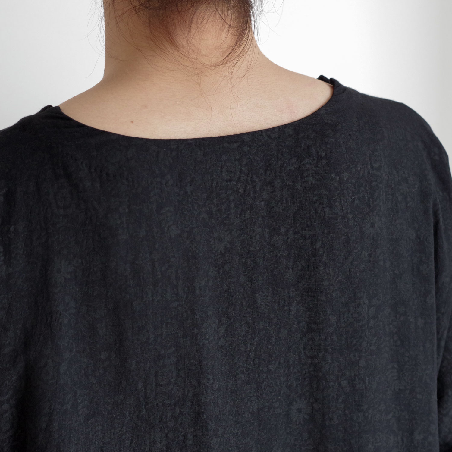 AODRESS �����ɥ쥹 : long sleeve front pocket dress (black) �֥��å��ץ��ȥ��ԡ���