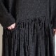 AODRESS �����ɥ쥹 : long sleeve front pocket dress (black) �֥��å��ץ��ȥ��ԡ���