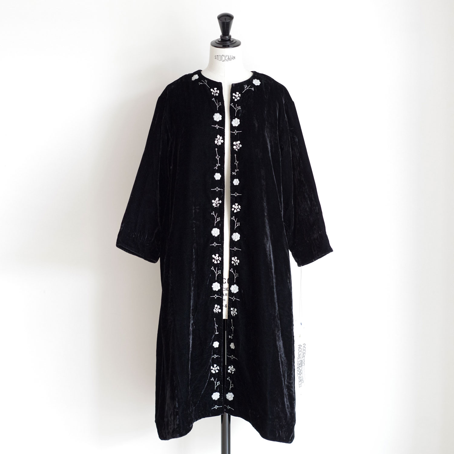 AODRESS �����ɥ쥹 : Adam s sun flowers no collar robe �ɏ�ץ٥�٥åȥ�����