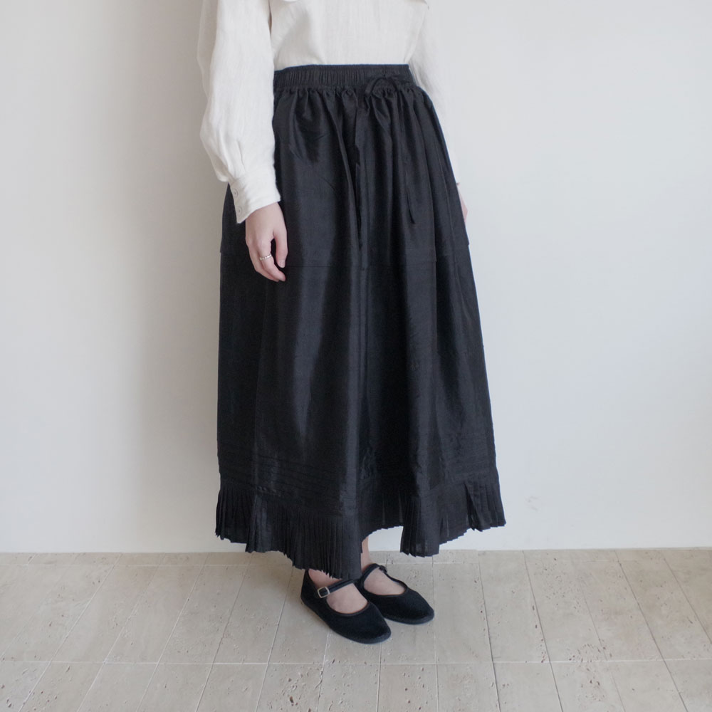 BUNON �֥Υ� : Gather Tuck Skirt ���㥶�����å���������