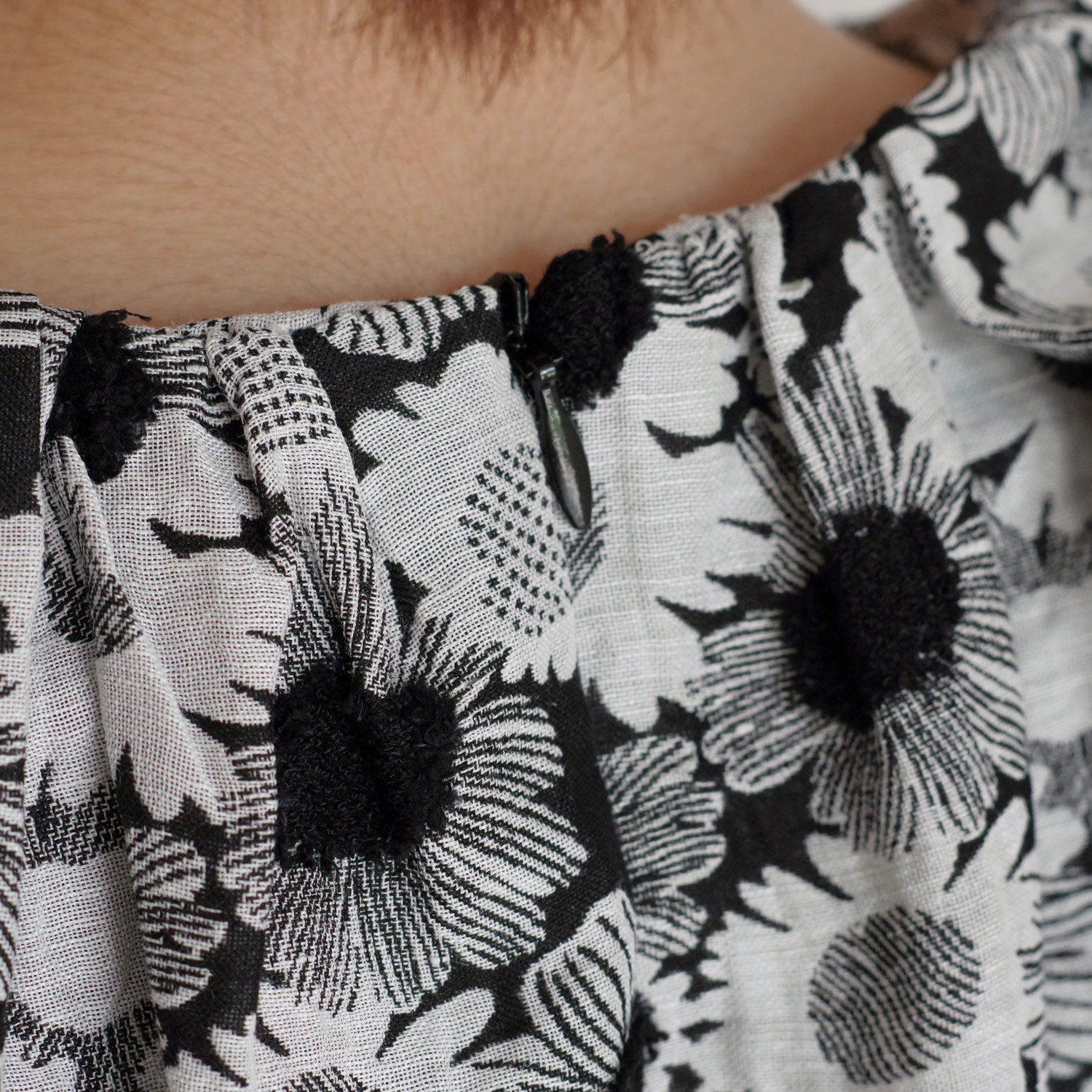 R&D.M.Co- ɥޥ󥺥ơ顼 : JACQUARD DAISY NO SLEEVE DRESS ǥԡ