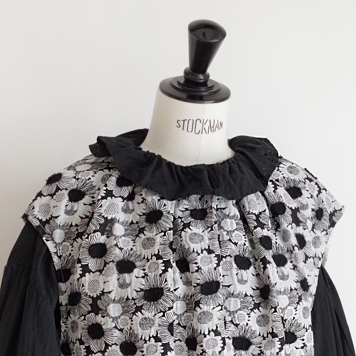 R&D.M.Co- ɥޥ󥺥ơ顼 : JACQUARD DAISY NO SLEEVE DRESS ǥԡ