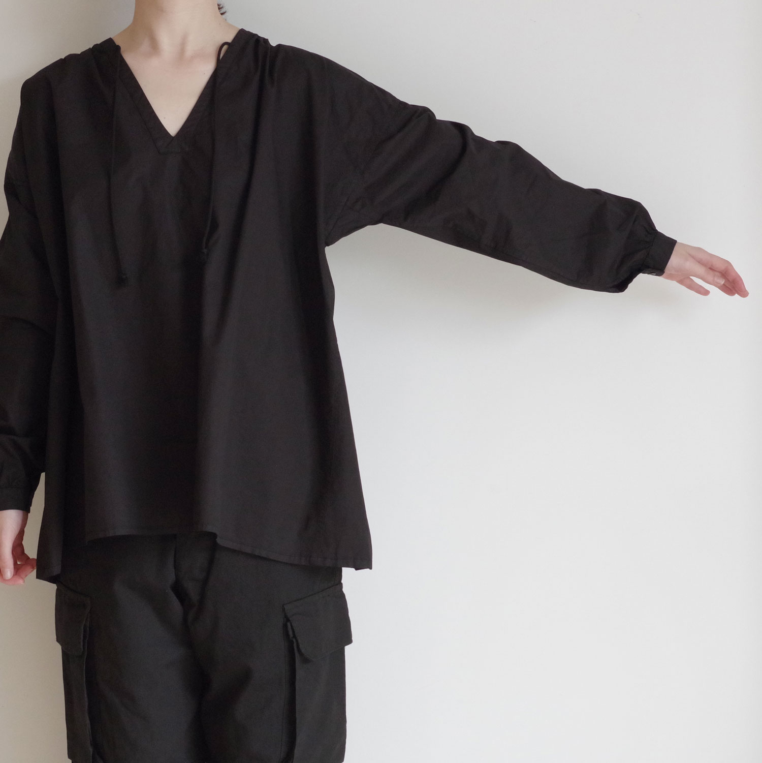 outil ���ƥ� : CHEMISIER ORIEUX (BLACK) ����å��֥饦��