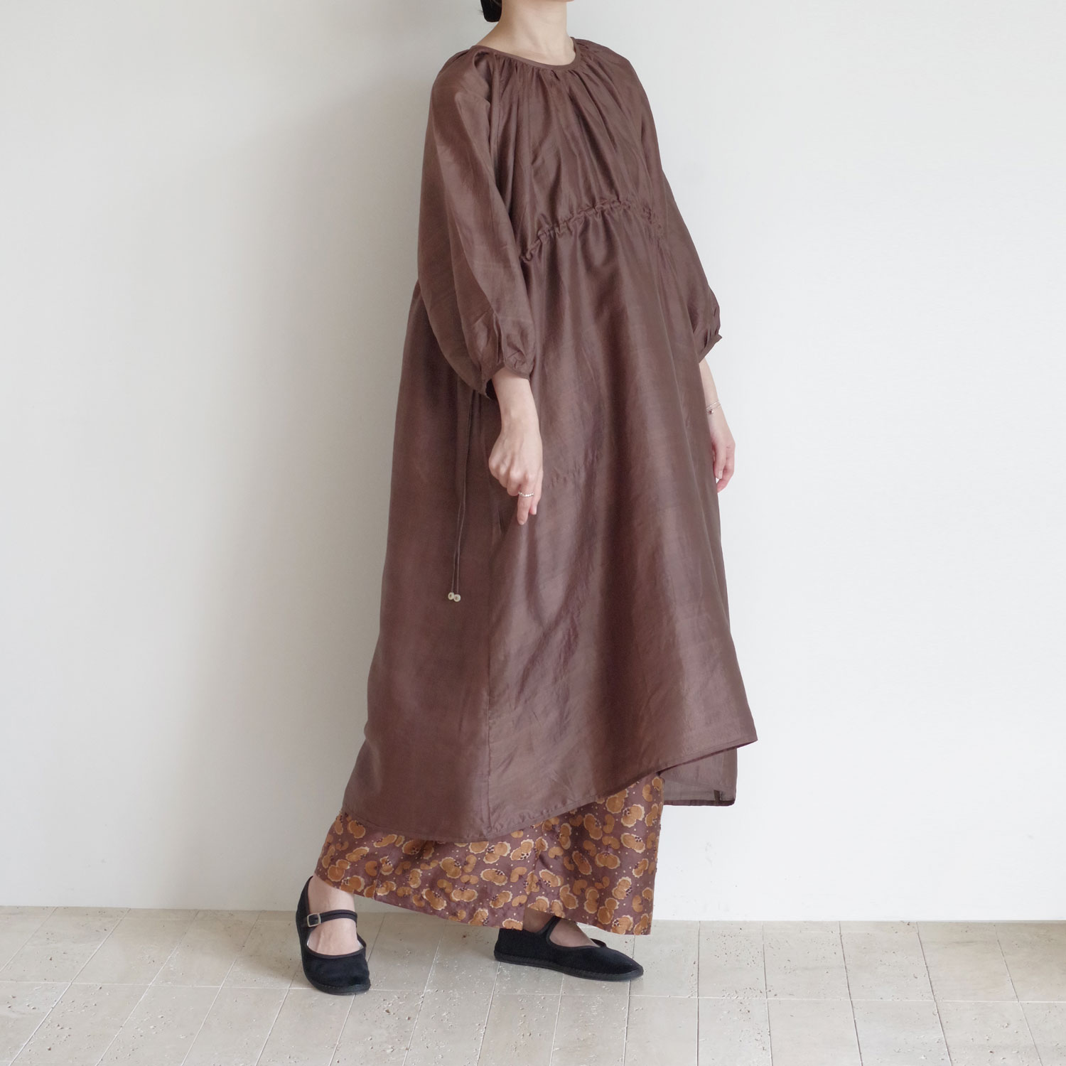 BUNON �֥Υ� : Back Button Dress ���ǥ����륯 ���㥶�����ԡ���