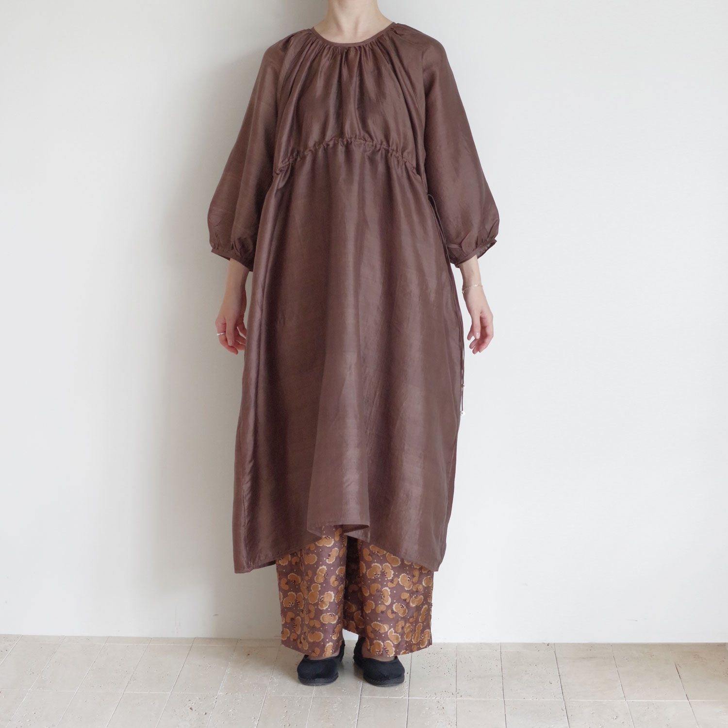 BUNON �֥Υ� : Back Button Dress ���ǥ����륯 ���㥶�����ԡ���