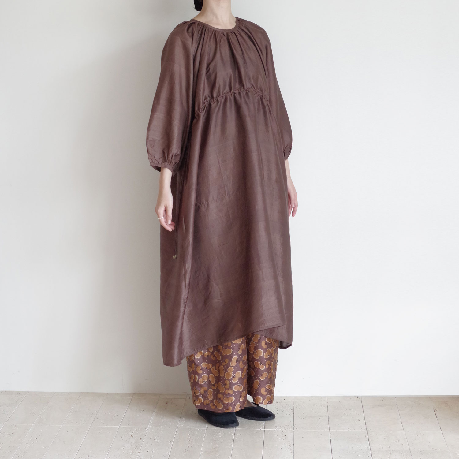 BUNON �֥Υ� : Back Button Dress ���ǥ����륯 ���㥶�����ԡ���