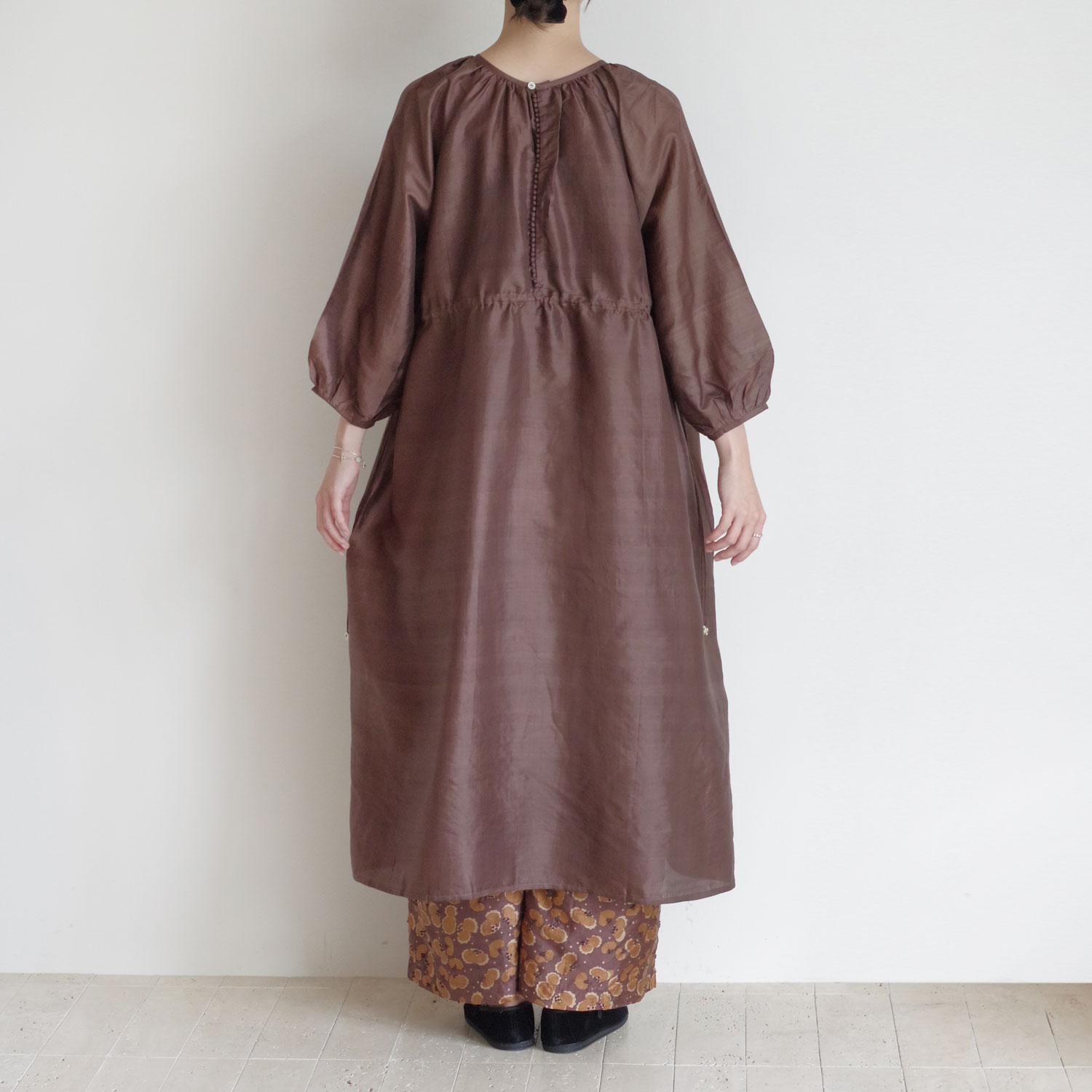 BUNON �֥Υ� : Back Button Dress ���ǥ����륯 ���㥶�����ԡ���