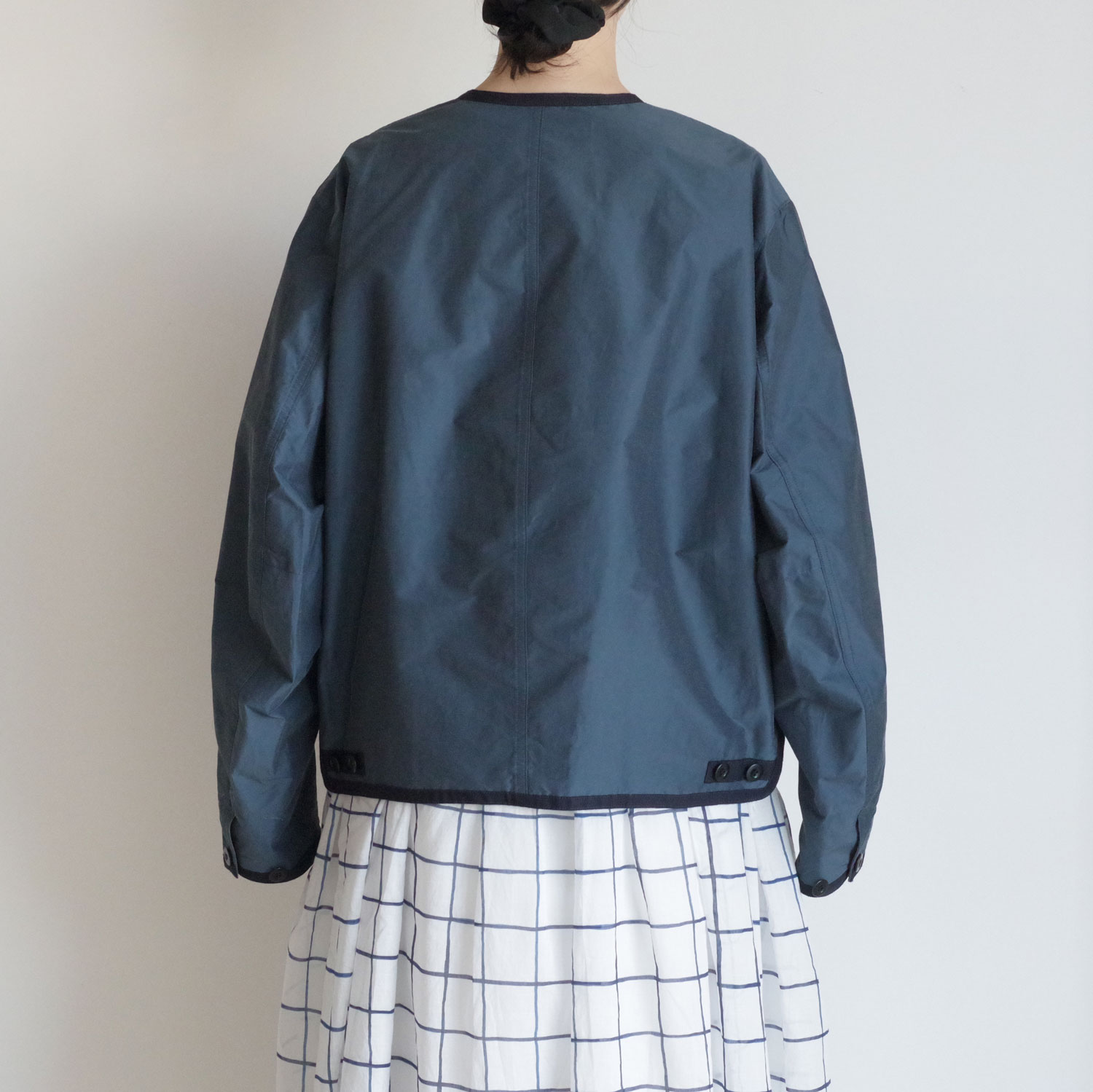 R&D.M.Co- OLDMAN��S TAILOR ������ɥޥ󥺥ơ��顼 : NO COLLAR R-L BLOUSON ��С����֥른�㥱�å�