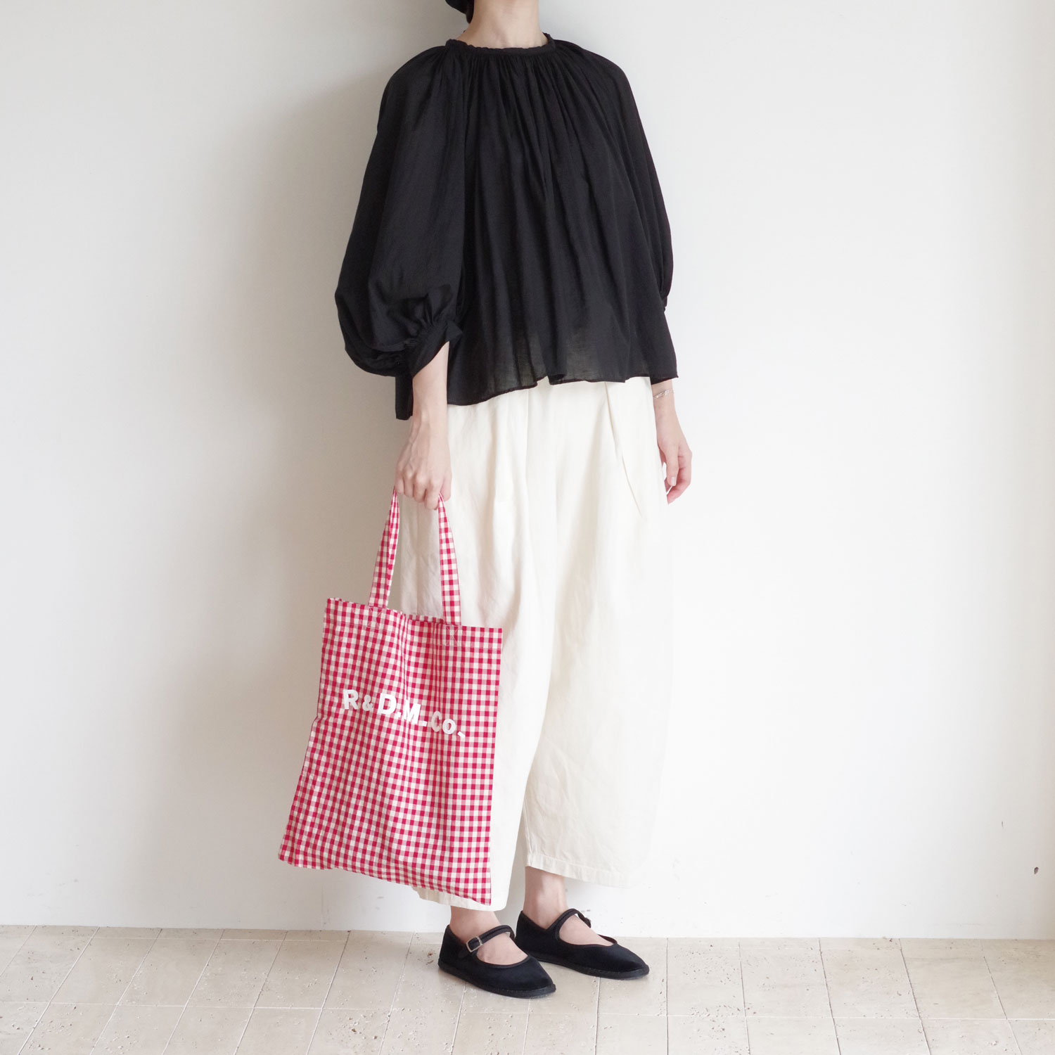 R&D.M.Co- ������ɥޥ󥺥ơ��顼 : GINGHAM CHECK TOTE BAG ���󥬥�����å��ȡ��ȥХå�