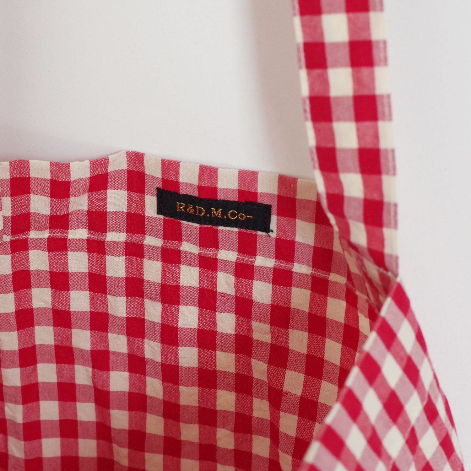R&D.M.Co- ������ɥޥ󥺥ơ��顼 : GINGHAM CHECK TOTE BAG ���󥬥�����å��ȡ��ȥХå�