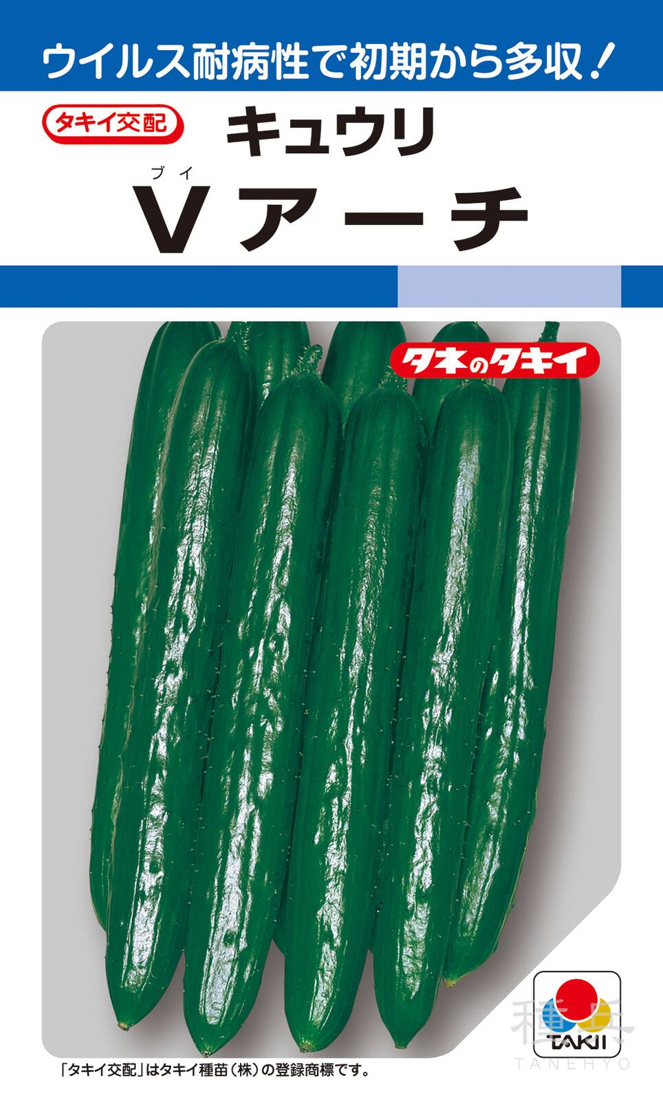 ウイルス耐病夏秋キュウリ 種 『Vアーチ』 ACU057 タキイ種苗 | たね