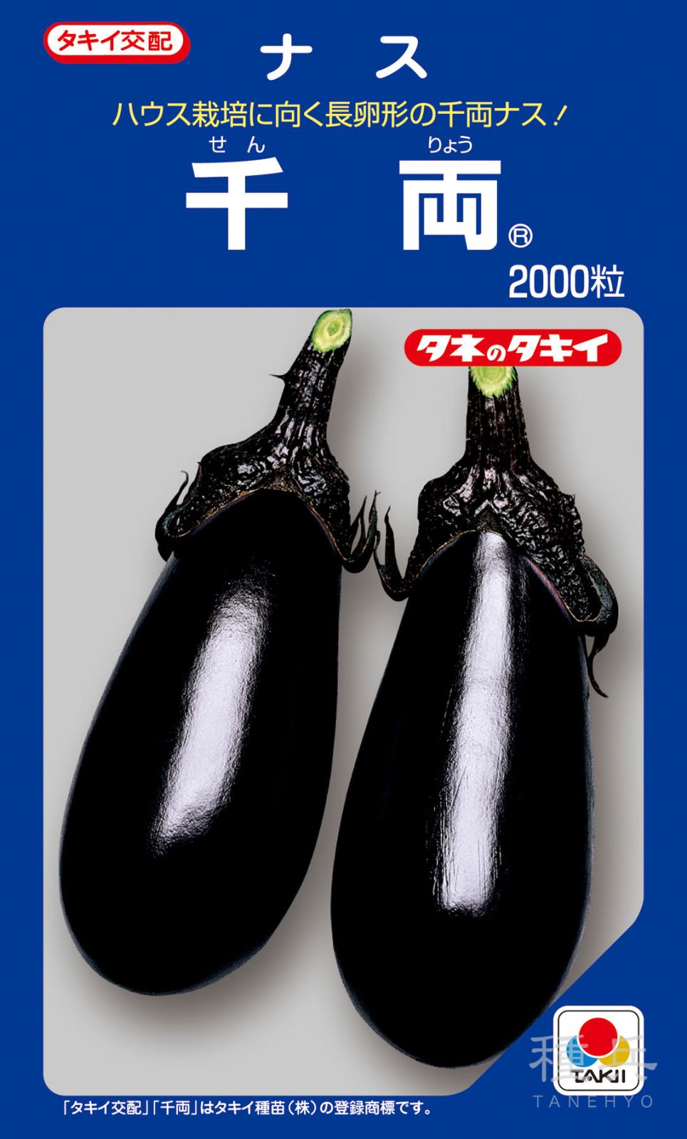 長卵型ナス 種 『千両』 ANA013 タキイ種苗