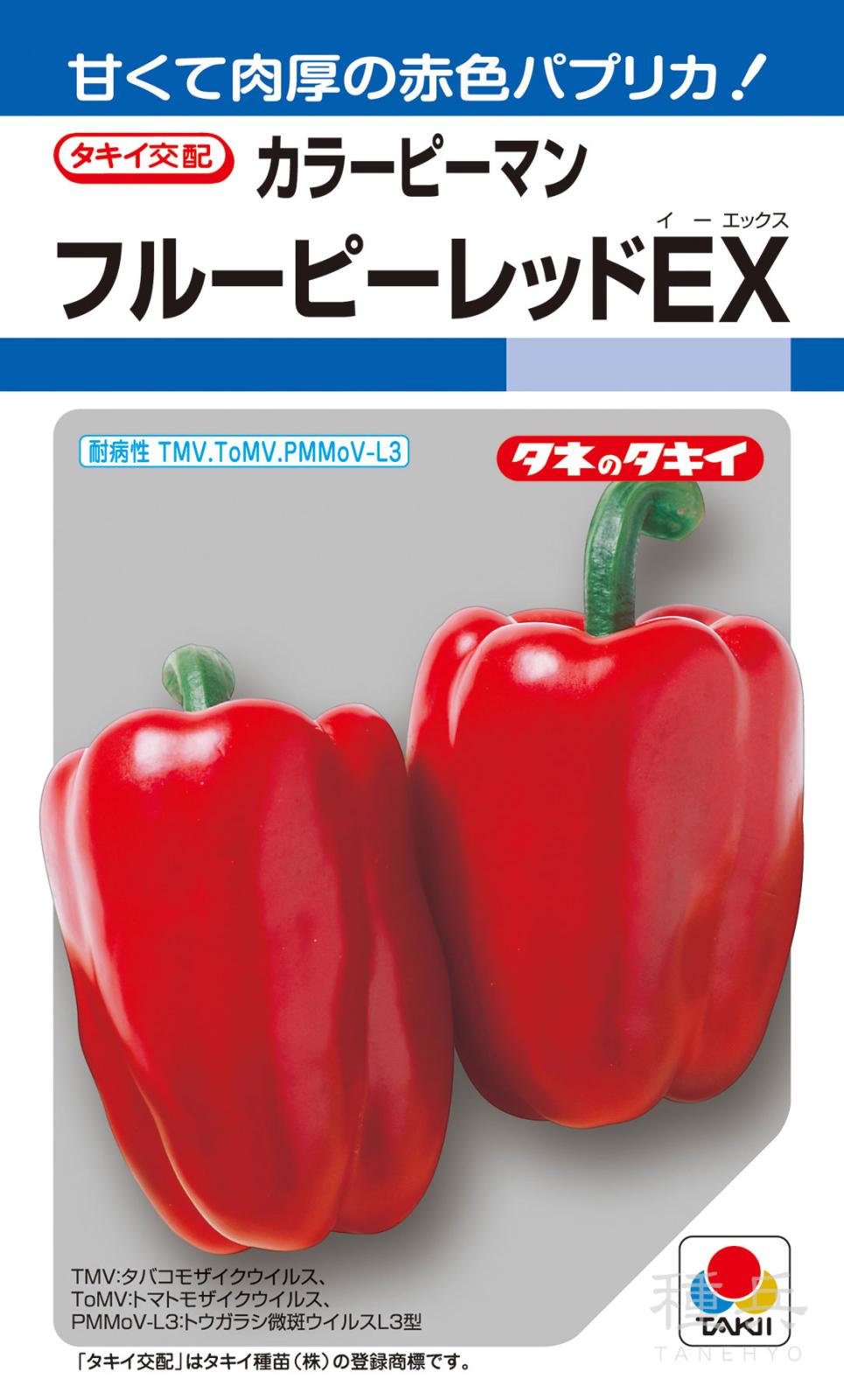 カラーピーマン 種 『フルーピーレッドEX』 APE057 タキイ種苗