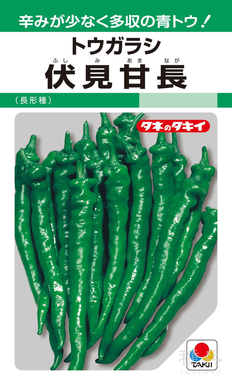 トウガラシ（甘長） 種 『伏見甘長（長形種）』 APE123 タキイ種苗