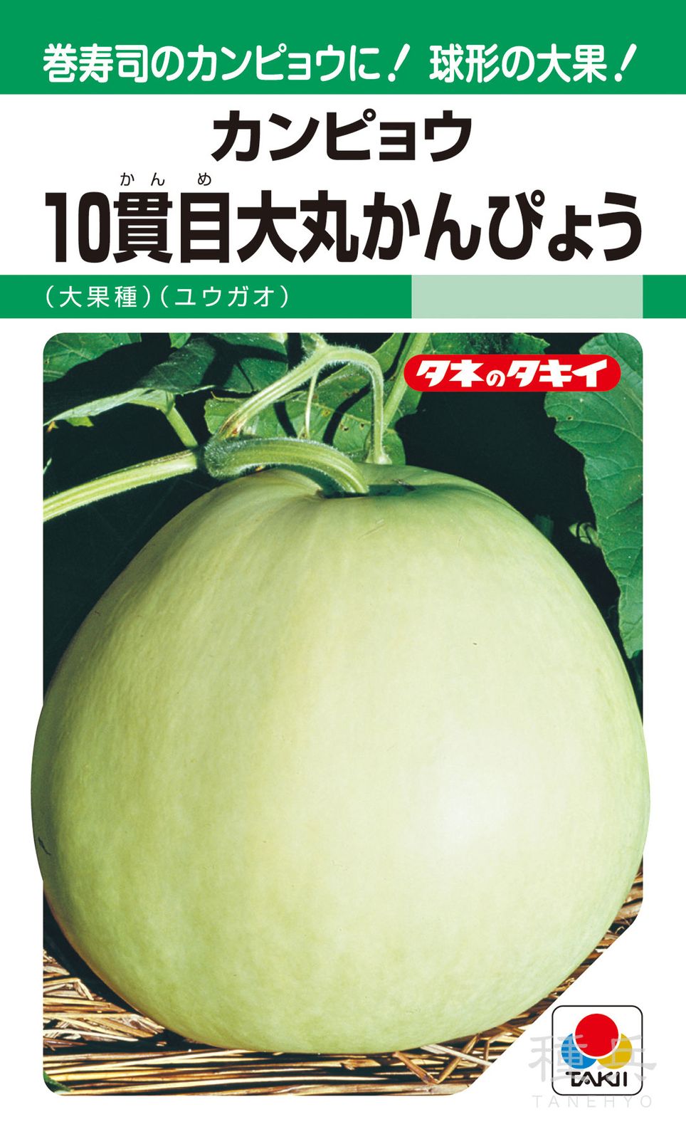 カンピョウ 種 『10貫目大丸かんぴょう』 AKN102 タキイ種苗