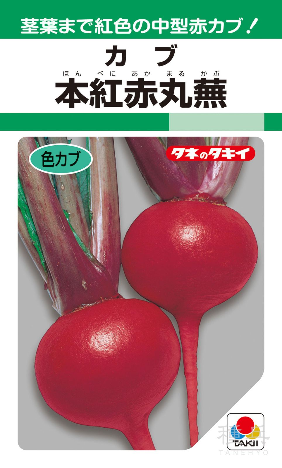 色カブ 種 『本紅赤丸蕪』 AKA221 タキイ種苗