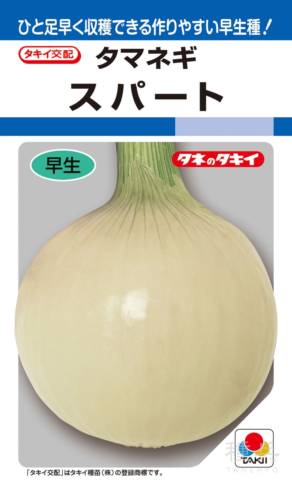 早生種タマネギ 種 『スパート』 ATA010 タキイ種苗
