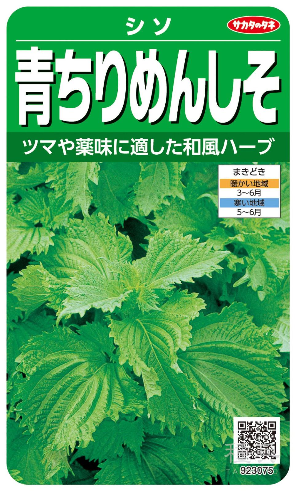 シソ 種 『青ちりめんしそ』  サカタのタネ
