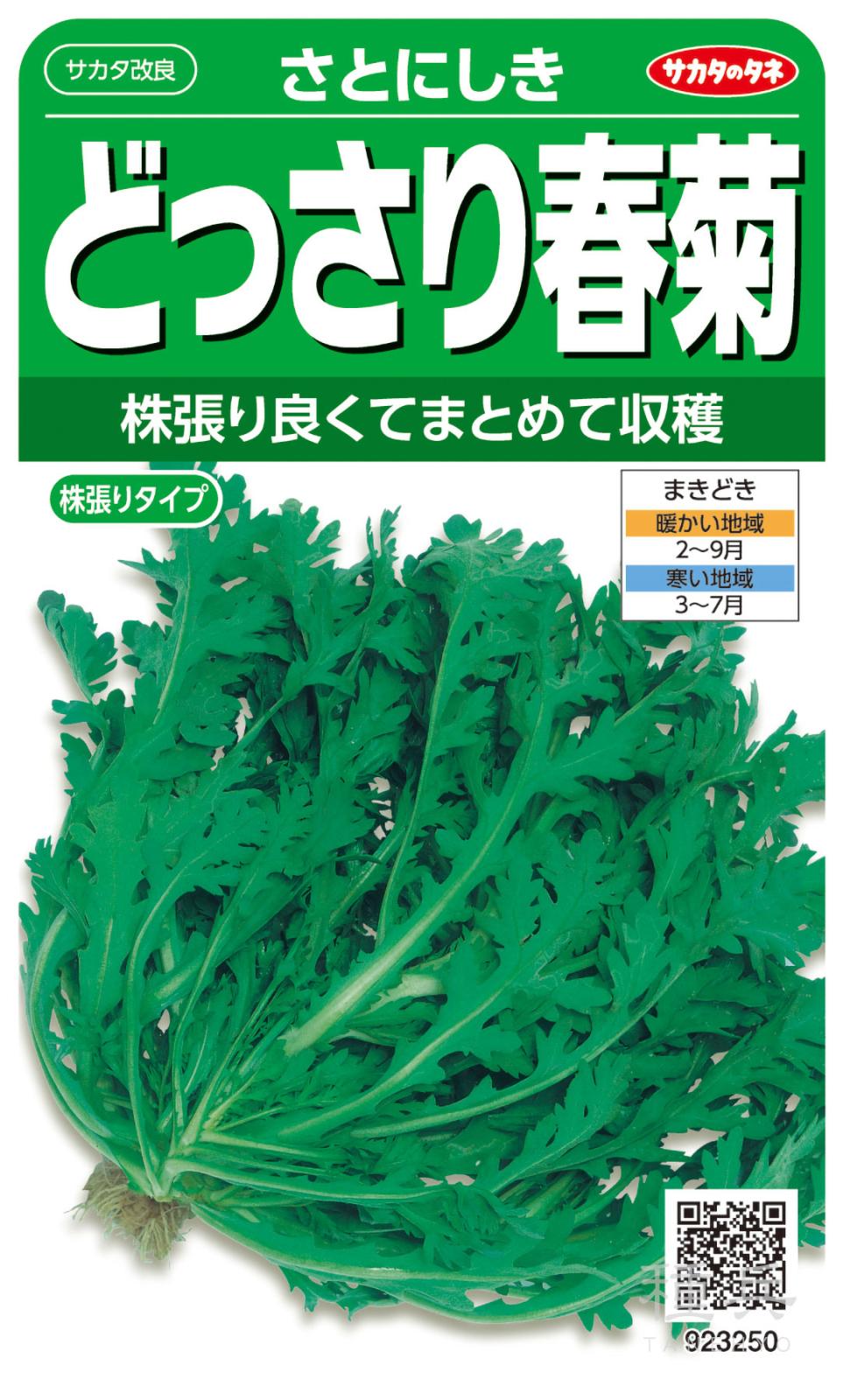 シュンギク 種 『さとにしき』  サカタのタネ