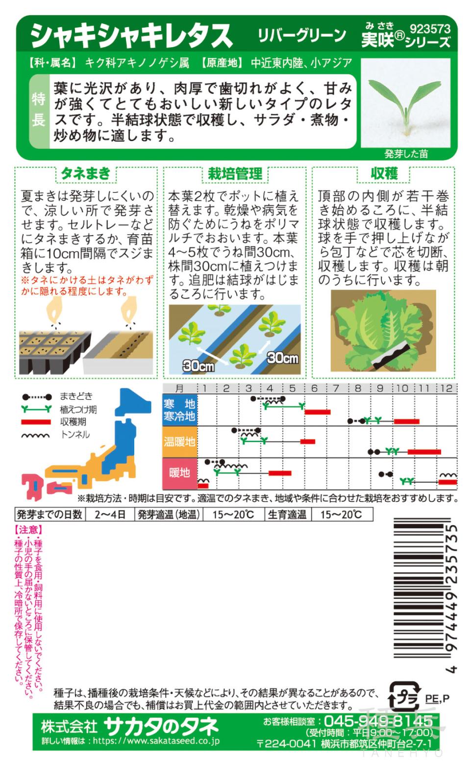 レタス 種 『リバーグリーン』 サカタのタネ | たね,葉菜の種,レタス