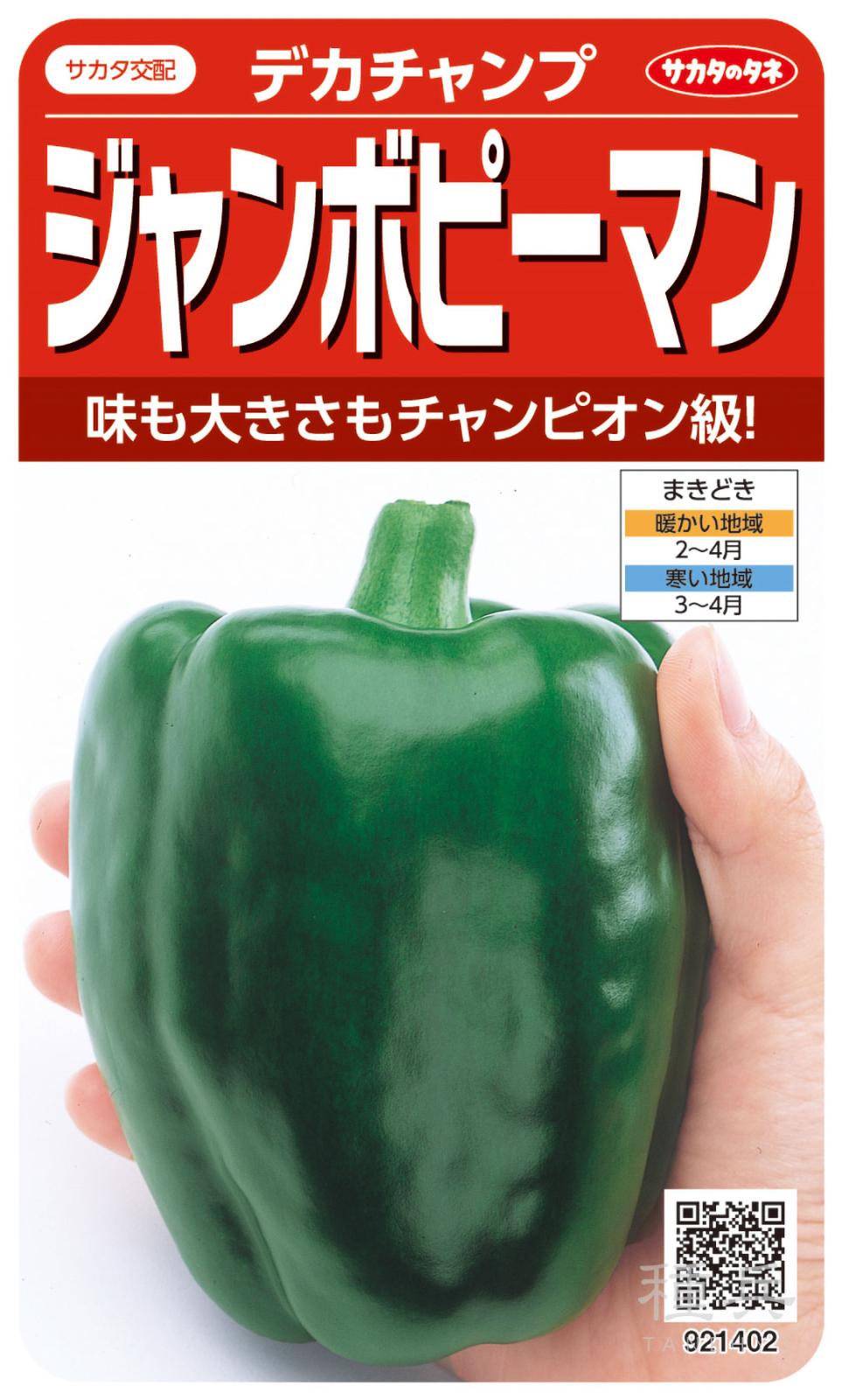 ジャンボピーマン 種 『デカチャンプ』 サカタのタネ | たね,果菜の種