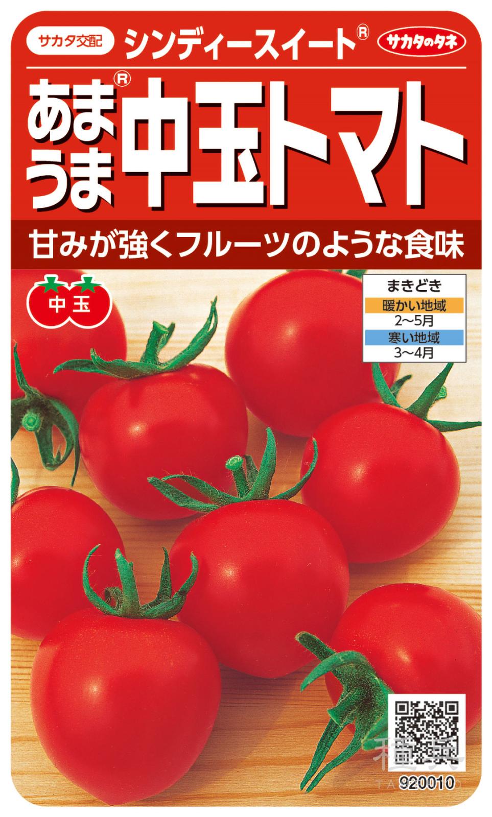 中玉トマト 種 『シンディースイート』  サカタのタネ