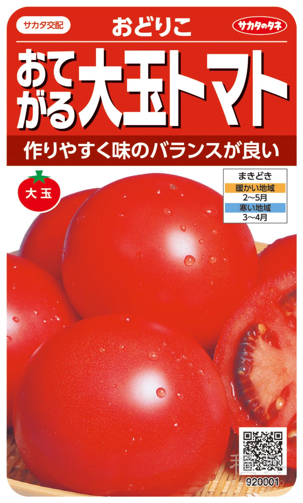 大玉トマト 種 『おどりこ』  サカタのタネ