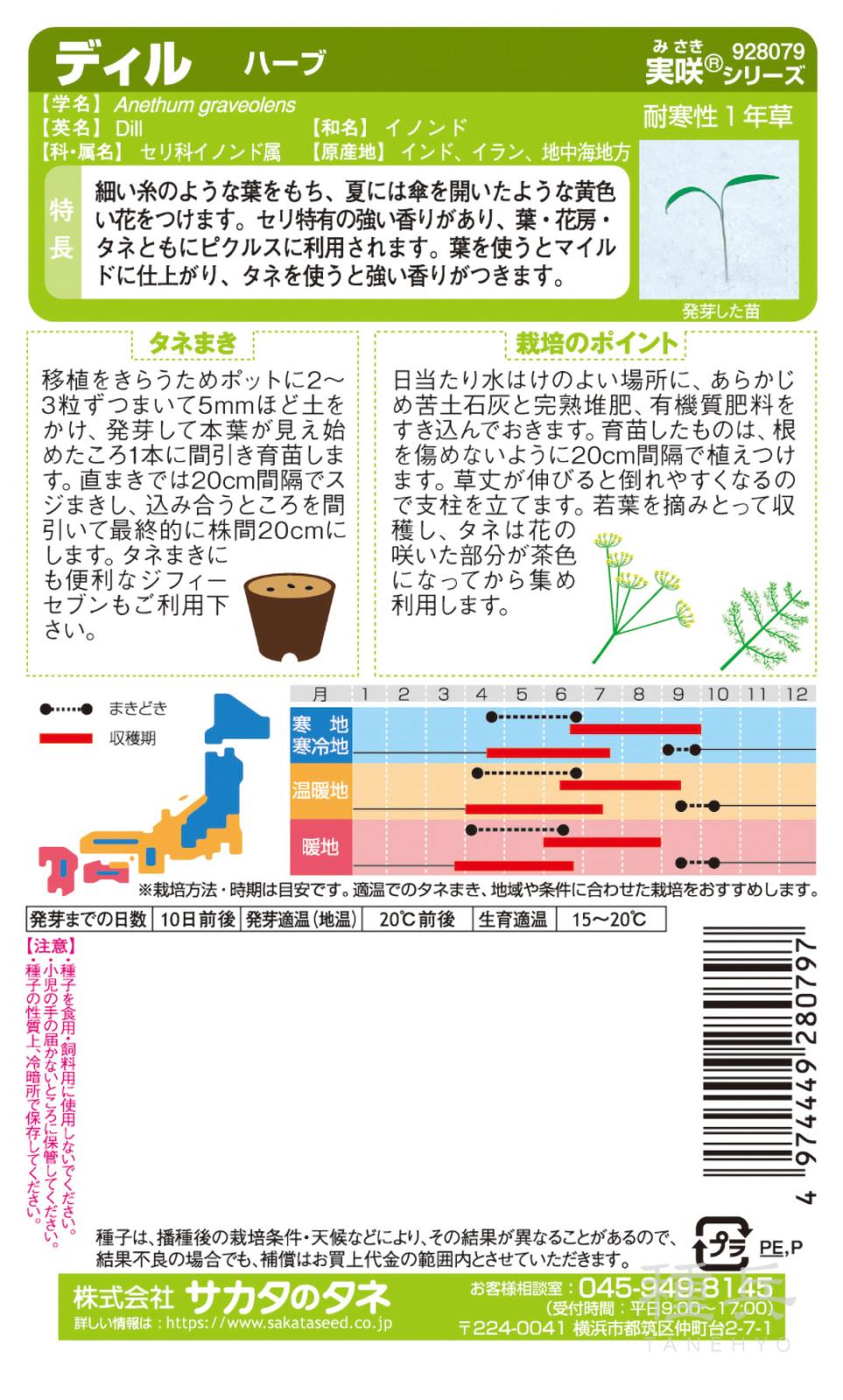 ハーブ 種 『ディル』 サカタのタネ | たね,葉菜の種,ハーブ | 種兵